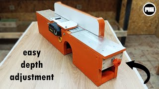 Make a Planner Bench Benchtop Jointer Easy depth adjustment [upl. by Aenyl640]