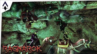 Megalania Mainia  Cave Spelunking  Ep20  Exploring Ragnarok  IronMine  ARK Gameplay [upl. by Elaynad206]