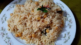 Chickpea rice pakistani recipe  white chana pulaio urduhindi  easy way to make chickpea rice [upl. by Fesoy982]