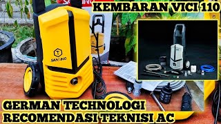 Jet Cleaner Murah Berkualitas  Santino High Pressure Washer Review [upl. by Ayamahs]