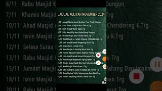 jadual ustaz azhar idrus november 2024 [upl. by Hildagarde]