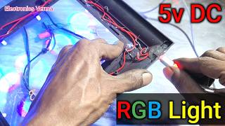 RGB Led light लगाना सीखें अब कभी खराब नही होगी  photo frame LED light repair  Electronics Verma [upl. by Nylrad]