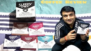 Sleepy Owl Hot Brew Coffee  Assorted  Coffee Review  Food Review [upl. by Nej]