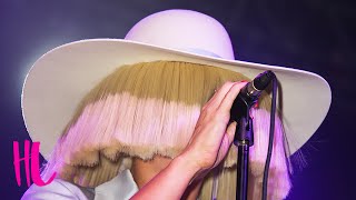 Sia Reveals Her Face In Concert  VIDEO [upl. by Chadburn621]