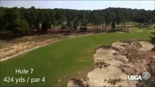 US Open Pinehurst No 2 Course Flyover Guide 2014 [upl. by Subak742]