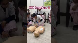 Bsc nursing student 😱 l C P R procedure demo and dami  viral vidio shorts youtubeshorts [upl. by Yot]