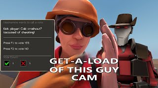 Cheating Aimbotter Loses It Over Female Gamer in Team Fortress 2 [upl. by Sirtimed]