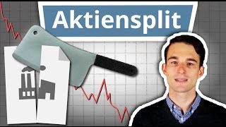 Was ist ein Aktiensplit Aktiensplit und Aktienzusammenlegung erklärt  Finanzlexikon [upl. by Maxy]