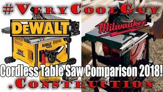 New Milwaukee M18 Fuel 814 Table Saw VS DeWALT FLEXVOLT 60V MAX Table Saw [upl. by Schinica]