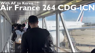 Trip Report Air France AF264 from Paris CDG to Seoul ICN on Economy [upl. by Howell]