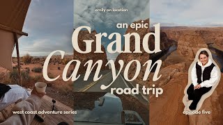 An EPIC Grand Canyon ROAD TRIP Horseshoe Bend Hoover Dam GLAMPING  driving down Route 66 🇺🇸 [upl. by Forrester]