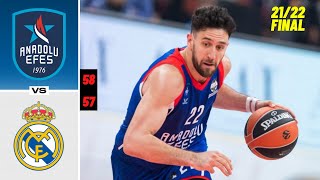 Anadolu Efes vs Real Madrid  Euroleague Final Extended Highlights [upl. by Capello]