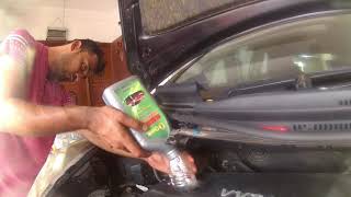 How to change Engine oil of Toyota Ractis2011 [upl. by Streetman]