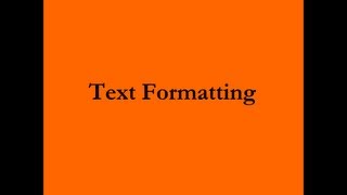 Text Formatting Font size Bold Underline Strikethrough [upl. by Biagio837]