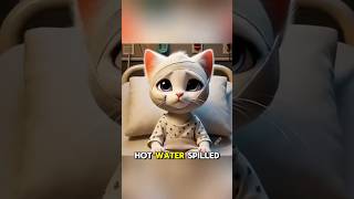 TOM’S FACE BURNED cat cats catshorts catslovers catsvideos cute cutecat catty kitten [upl. by Iila681]