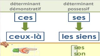 Quelle est la différence entre ces ses avec une manière simple apprendre le français [upl. by Yrevi]