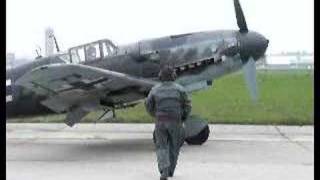 Messerschmitt Bf 109 G6 engine start no sound [upl. by Namsaj]