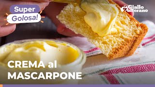 CREMA al MASCARPONE la crema che non può mancare con PANDORO e PANETTONE 😋😋😋 [upl. by Akelahs]