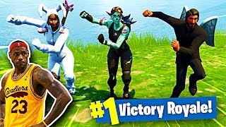 THE BEST SQUAD EVER KILLS LEBRON JAMES ft The Fellas FORTNITE BATTLE ROYALE FUNNY MOMENTS [upl. by Aschim816]