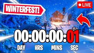 FORTNITE WINTERFEST COUNTDOWN LIVE🔴 247 amp How Long Till Fortnite Winterfest 2024 [upl. by Manus]