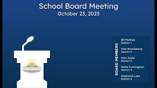 Lake County School Board Meeting October 23 2023 [upl. by Elexa]