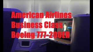 American Airlines AA Business Class on Boeing 777200ER in 2 Minutes [upl. by Farrar]