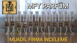 MFY parfüm  Muadil firma inceleme  12 adet parfüm [upl. by Ark497]