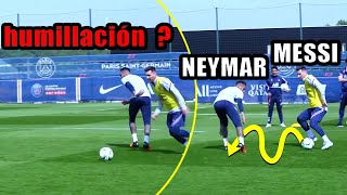 Lionel Messi humilla a Neymar en el entrenamiento del París SaintGermain  2022 [upl. by Barbara-Anne]