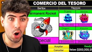 Tradeo la Fruta ROCKET PERMANENTE durante 24 Horas en BLOX FRUITS [upl. by Dnomsad963]