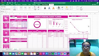 TUTORIAL Personal Budget Planner Excel Template lorencelaudeniodigital budgeting [upl. by Ahtiek480]