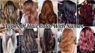 2024 hair color with name trends hair treanding hairstyle [upl. by Eilsew]