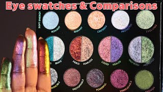 NEW Danessa Myricks Lightwork 5 Palette  Swatches eye swatches amp comparisons  Brown olive skin [upl. by Zoltai]