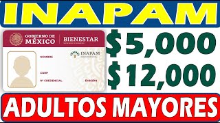 🚨CON INAPAM ¡GANA 5000 Y HASTA 12000 CON TU TARJETA INAPAM MAYORES DE 60 ENTÉRATE CÓMO AQUÍ💵 [upl. by Reisman]