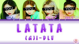 YOUR GIRL GROUP 4 MEMBERS GIDLELATATA LYRICS WITH LINE DISTRIBUTION [upl. by Lehcnom]