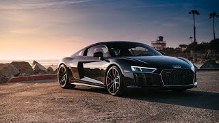 2017 Audi R8 V10 Akrapovic SlipOn Titanium Exhaust  TAG Motorsports [upl. by Sorce]