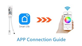 Smart Life LED Strip Light APP Connection Video Guide [upl. by Ellehcal]