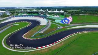 F1 Sepang International Circuit Sepang Malaysia Aerial video [upl. by Ludewig]