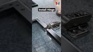 How to install hinge❓ Aluminum frame hinge  Easy installation shorts [upl. by Yelyr]