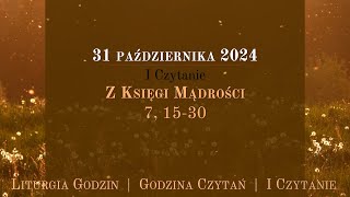 GodzinaCzytań  I Czytanie  31 października 2024 [upl. by Rawde]