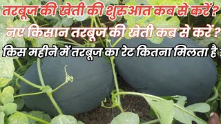 तरबूज की खेती कब करें कि मिलेगा अच्छा रेट Tarbooj ki kheti  watermelon Farming [upl. by Camarata]