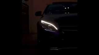 The all new Cclass welcome light  الأضائة الترحيبية في مرسيدس بنز الفئة سي الجديدة كليا [upl. by Aymahs]