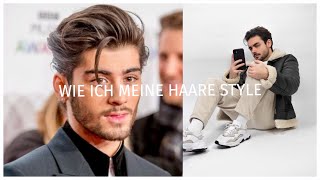 Haarstyling Tutorial für Männer 2021  mittellange Haare stylen  Joel Ksn [upl. by Gaylord814]