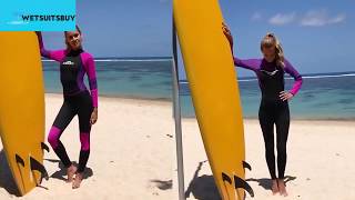 Womens Diving Wetsuit Try On  Great Diving Experience [upl. by Lerad]