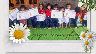 Paper Crumpling Activity  Fine Motor Skills art [upl. by Adalai466]