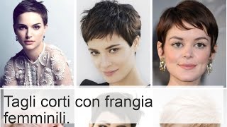 Tagli di capelli corti con frangia per ragazze e donne con viso tondo [upl. by Arateehc]