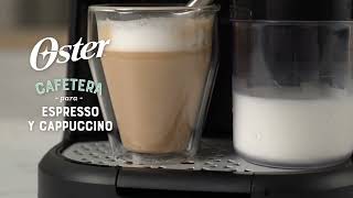 👇 ¿Cómo usar la cafetera Oster® para Espresso y Capuccino BVSTEM5501B [upl. by Nivaj]