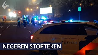 Politie achtervolging  bestuurder negeert stopteken  Dienst INFRA NoordWest [upl. by Tori]