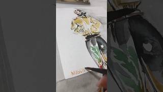 7 min sketch MOSCHINO Fall 2024 collection fashionweek fashionillustrator artshorts shorts [upl. by Yornoc]