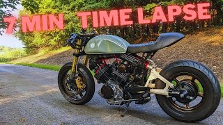 Yamaha Virago 920 Cafe Racer FULL TIMELAPSE BUILD [upl. by Byers]