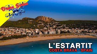 Estartit  Drone Series  The Costa Brava Spain  Beach Harbor Roca Maura and Castell de Montgri [upl. by Brelje]